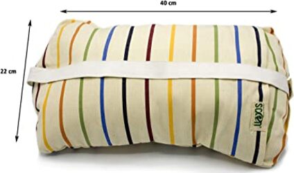 SCEN-Cuscino-con-pula-di-Farro-bio-con-Elastico,-Zona-Lombare-40x22-cm,-Senza-Cerniere-e-Parti-Metalliche,-Made-in-Italy,-qualità-Sartoriale-Toscana