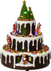 Scena animata a Led  a forma di torta con topolini con luci 24,5 cm Casa e cucina/Decorazioni per interni/Addobbi e decorazioni per ricorrenze/Decorazioni natalizie/Oggettistica MagiediNatale.it - Altamura, Commerciovirtuoso.it