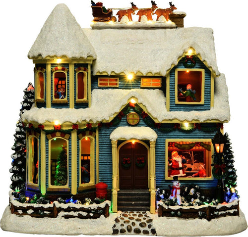 Scena animata a Led Casa in poliresina con musica e movimento, decorazione da 32,5 cm Casa e cucina/Decorazioni per interni/Addobbi e decorazioni per ricorrenze/Decorazioni natalizie/Oggettistica MagiediNatale.it - Altamura, Commerciovirtuoso.it