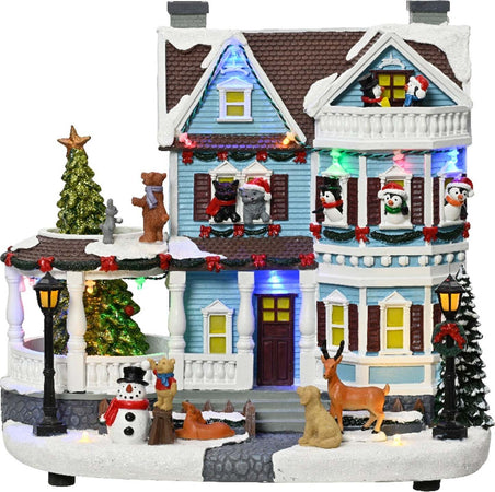 Scena animata a Led con animali  e albero di natale con luci e movimenti 26,5 cm Casa e cucina/Decorazioni per interni/Addobbi e decorazioni per ricorrenze/Decorazioni natalizie/Oggettistica MagiediNatale.it - Altamura, Commerciovirtuoso.it