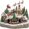 Scena animata a Led con negozi e babbo natale con renne con luci 40 cm Casa e cucina/Decorazioni per interni/Addobbi e decorazioni per ricorrenze/Decorazioni natalizie/Oggettistica MagiediNatale.it - Altamura, Commerciovirtuoso.it