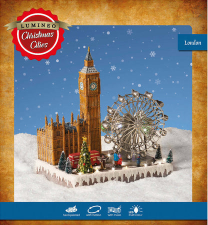 Scena animata a Led di Natale vicino al London Eye, decorazione da 34 cm Casa e cucina/Decorazioni per interni/Addobbi e decorazioni per ricorrenze/Decorazioni natalizie/Oggettistica MagiediNatale.it - Altamura, Commerciovirtuoso.it