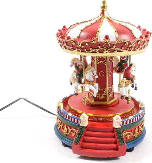 Scena animata a Led Giostra carosello con musica, luci e movimento 27,5 cm Casa e cucina/Decorazioni per interni/Addobbi e decorazioni per ricorrenze/Decorazioni natalizie/Oggettistica MagiediNatale.it - Altamura, Commerciovirtuoso.it