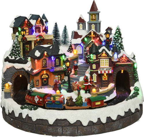 Scena animata a Led Paesaggio Natalizio con cascata e funivia  con luci 28.5 cm Casa e cucina/Decorazioni per interni/Addobbi e decorazioni per ricorrenze/Decorazioni natalizie/Oggettistica MagiediNatale.it - Altamura, Commerciovirtuoso.it