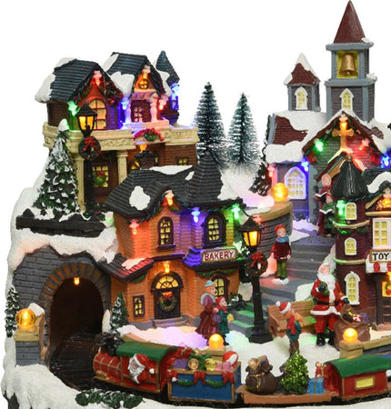 Scena animata a Led Paesaggio Natalizio con cascata e funivia  con luci 28.5 cm Casa e cucina/Decorazioni per interni/Addobbi e decorazioni per ricorrenze/Decorazioni natalizie/Oggettistica MagiediNatale.it - Altamura, Commerciovirtuoso.it