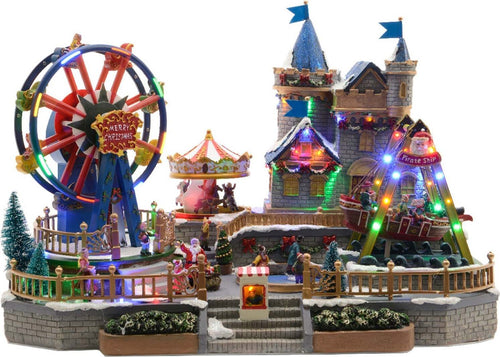 Scena animata a Led Parco divertimenti con Ruota Panoramica con Musica, decorazione da 56,5 cm Casa e cucina/Decorazioni per interni/Addobbi e decorazioni per ricorrenze/Decorazioni natalizie/Oggettistica MagiediNatale.it - Altamura, Commerciovirtuoso.it