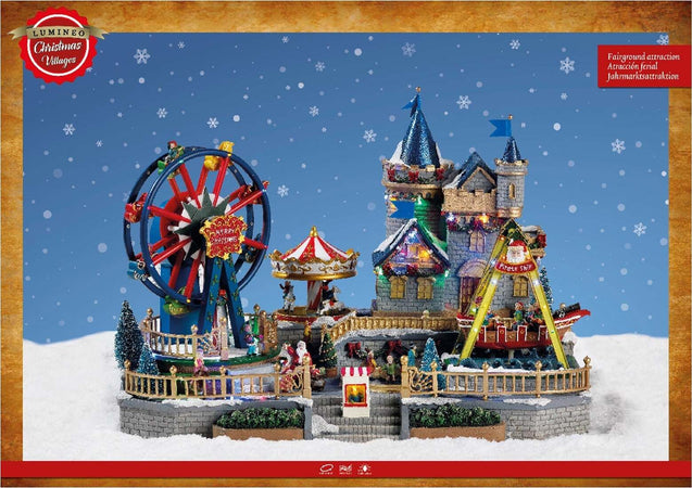 Scena animata a Led Parco divertimenti con Ruota Panoramica con Musica, decorazione da 56,5 cm Casa e cucina/Decorazioni per interni/Addobbi e decorazioni per ricorrenze/Decorazioni natalizie/Oggettistica MagiediNatale.it - Altamura, Commerciovirtuoso.it