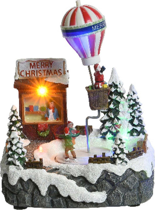 Scena animata a Led Villaggio con movimento e musica, decorazione da 23 cm Casa e cucina/Decorazioni per interni/Addobbi e decorazioni per ricorrenze/Decorazioni natalizie/Oggettistica MagiediNatale.it - Altamura, Commerciovirtuoso.it