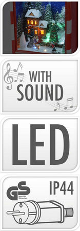 Scena animata casella postale natalizia, con LED e suoni, decorazione per villaggio di Natale, da h 62 cm Casa e cucina/Decorazioni per interni/Addobbi e decorazioni per ricorrenze/Decorazioni natalizie/Ghirlande e corone MagiediNatale.it - Altamura, Commerciovirtuoso.it