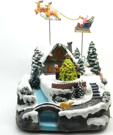 Scena animata per villaggio di Babbo Natale con luci e suoni h 24 cm Casa e cucina/Decorazioni per interni/Addobbi e decorazioni per ricorrenze/Decorazioni natalizie/Oggettistica MagiediNatale.it - Altamura, Commerciovirtuoso.it