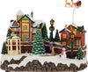 Scena animata per villaggio di Natale con babbo con slitta e personaggi decorazione da interno Casa e cucina/Decorazioni per interni/Addobbi e decorazioni per ricorrenze/Decorazioni natalizie/Oggettistica MagiediNatale.it - Altamura, Commerciovirtuoso.it