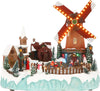 Scena animata per villaggio di Natale con mulino e personaggi decorazione da interno Casa e cucina/Decorazioni per interni/Addobbi e decorazioni per ricorrenze/Decorazioni natalizie/Oggettistica MagiediNatale.it - Altamura, Commerciovirtuoso.it