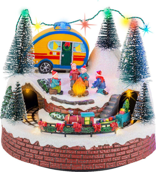 Scena animata per villaggio di Natale con personaggi con luci e movimento h 21 cm Casa e cucina/Decorazioni per interni/Addobbi e decorazioni per ricorrenze/Decorazioni natalizie/Oggettistica MagiediNatale.it - Altamura, Commerciovirtuoso.it