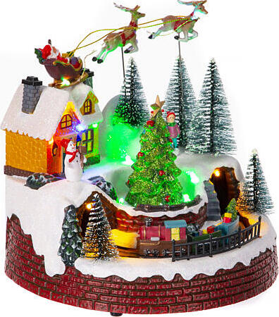 Scena animata per villaggio di Natale con personaggi con luci e movimento h 21 cm Casa e cucina/Decorazioni per interni/Addobbi e decorazioni per ricorrenze/Decorazioni natalizie/Oggettistica MagiediNatale.it - Altamura, Commerciovirtuoso.it