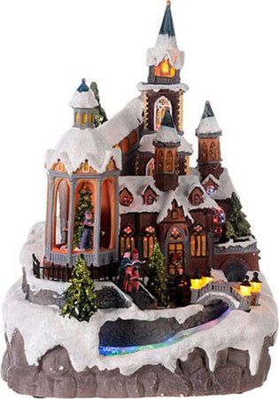 Scena animata per villaggio di Natale con personaggi decorazione da interno Casa e cucina/Decorazioni per interni/Addobbi e decorazioni per ricorrenze/Decorazioni natalizie/Oggettistica MagiediNatale.it - Altamura, Commerciovirtuoso.it