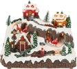 Scena animata per villaggio di Natale con piste da sci e personaggi decorazione da interno Casa e cucina/Decorazioni per interni/Addobbi e decorazioni per ricorrenze/Decorazioni natalizie/Oggettistica MagiediNatale.it - Altamura, Commerciovirtuoso.it