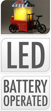 Scena bicicletta porta-popcorn per villaggio di Natale, con led luminosi, da 12 x 6 x 11 cm Casa e cucina/Decorazioni per interni/Addobbi e decorazioni per ricorrenze/Decorazioni natalizie/Oggettistica MagiediNatale.it - Altamura, Commerciovirtuoso.it