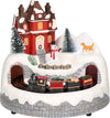 Scena natalizia illuminata con led multicolor decorazione per villaggio di Natale Casa e cucina/Decorazioni per interni/Addobbi e decorazioni per ricorrenze/Decorazioni natalizie/Oggettistica MagiediNatale.it - Altamura, Commerciovirtuoso.it