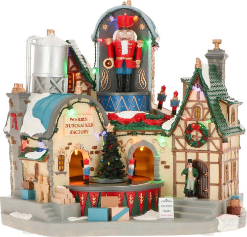 Scena Natalizia industria giochi illuminata con led decorazione per villaggio di Natale Casa e cucina/Decorazioni per interni/Addobbi e decorazioni per ricorrenze/Decorazioni natalizie/Oggettistica MagiediNatale.it - Altamura, Commerciovirtuoso.it