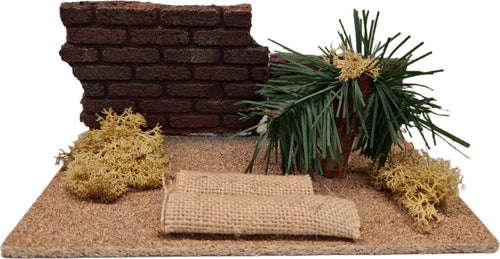 Scena per presepe palma in legno e sughero h 10 cm Casa e cucina/Decorazioni per interni/Addobbi e decorazioni per ricorrenze/Decorazioni natalizie/Presepi/Statuine e fondali per il presepe MagiediNatale.it - Altamura, Commerciovirtuoso.it