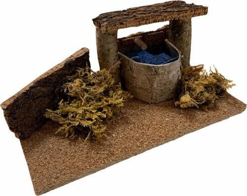 Scena per presepe pozzo in legno e sughero h 10 cm Casa e cucina/Decorazioni per interni/Addobbi e decorazioni per ricorrenze/Decorazioni natalizie/Presepi/Statuine e fondali per il presepe MagiediNatale.it - Altamura, Commerciovirtuoso.it