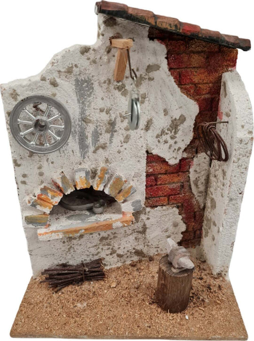 Scenario fabbro mestiere per presepe in legno e sughero decorazione di Natale Casa e cucina/Decorazioni per interni/Addobbi e decorazioni per ricorrenze/Decorazioni natalizie/Presepi/Statuine e fondali per il presepe MagiediNatale.it - Altamura, Commerciovirtuoso.it
