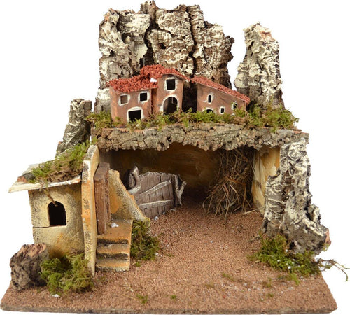 Scenario per villaggio di Natale con casette e fienile decorazione da interno Casa e cucina/Decorazioni per interni/Addobbi e decorazioni per ricorrenze/Decorazioni natalizie/Oggettistica MagiediNatale.it - Altamura, Commerciovirtuoso.it