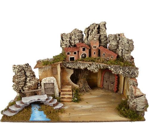 Scenario per villaggio di Natale con casette e ruscello decorazione da interno Casa e cucina/Decorazioni per interni/Addobbi e decorazioni per ricorrenze/Decorazioni natalizie/Oggettistica MagiediNatale.it - Altamura, Commerciovirtuoso.it