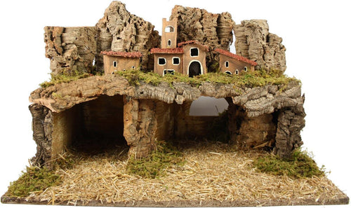 Scenario per villaggio di Natale con grotta e casolari decorazione da interno Casa e cucina/Decorazioni per interni/Addobbi e decorazioni per ricorrenze/Decorazioni natalizie/Oggettistica MagiediNatale.it - Altamura, Commerciovirtuoso.it