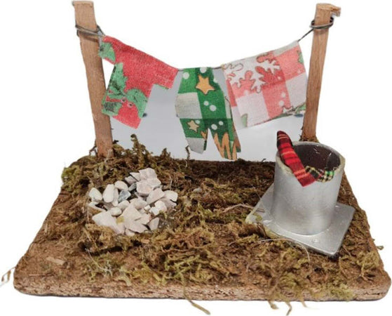 Scenario stendino con panni in sughero e legno per natività presepe natalizio Casa e cucina/Decorazioni per interni/Addobbi e decorazioni per ricorrenze/Decorazioni natalizie/Presepi/Statuine e fondali per il presepe MagiediNatale.it - Altamura, Commerciovirtuoso.it