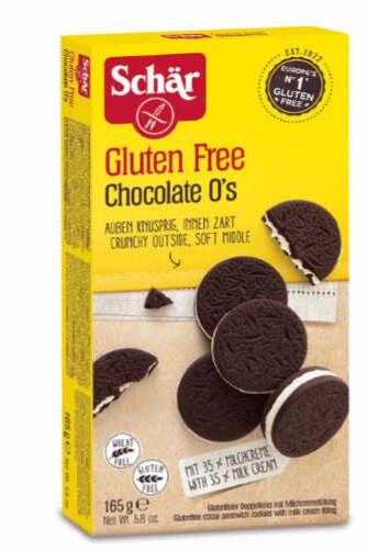 Schar chocolate o s biscotti al cacao con crema al latte senza glutine 165g