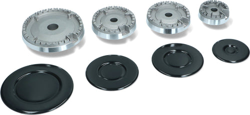 SCHAUB LORENZ 4 BRUCIATORI + PIATTELLI SPARTIFIAMMA 4 FUOCHI CUCINA GAS Casa e cucina/Utensili da cucina/Bruciatori da cucina Rossi Ricambi - Venetico Marina, Commerciovirtuoso.it