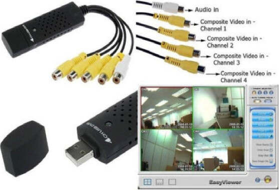 Scheda Acquisizione Easycap Usb 2.0 Pc Notebook 4 Canali Dvr Video Sorveglianza Elettronica/Informatica/Componenti e pezzi di ricambio/Componenti esterni/Schede TV esterne Trade Shop italia - Napoli, Commerciovirtuoso.it