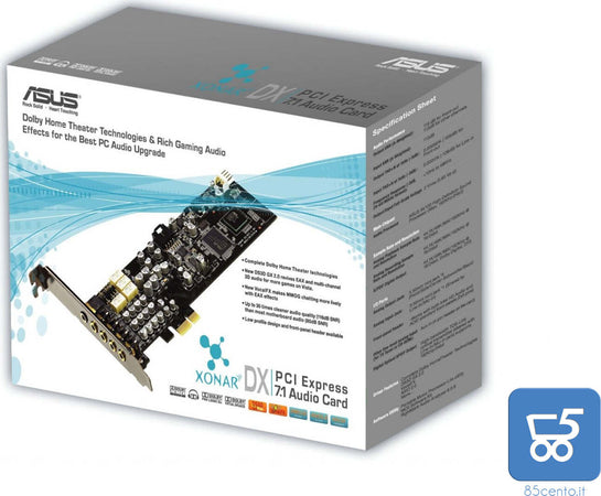 Scheda Audio Dolby Home Theater 7.1 Gaming ASUS XONAR DX PCI Express