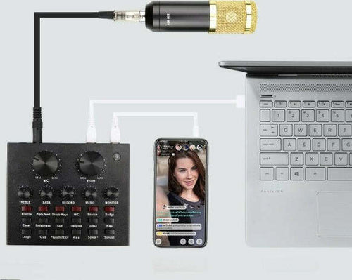 Scheda-Audio-Esterna-Bluetooth-Per-Dirette-Steaming-Mixer-Pc-Cellulare-Dal-Vivo