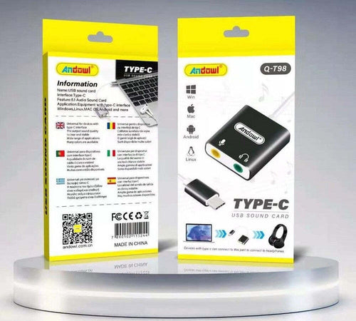 Scheda Audio Esterna Splitter Porta Type-c Laptop A Jack Cuffie Microfono Q-t98 Elettronica/Informatica/Componenti e pezzi di ricambio/Componenti esterni/Schede audio esterne Trade Shop italia - Napoli, Commerciovirtuoso.it