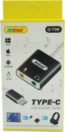 Scheda Audio Esterna Splitter Porta Type-c Laptop A Jack Cuffie Microfono Q-t98 Elettronica/Informatica/Componenti e pezzi di ricambio/Componenti esterni/Schede audio esterne Trade Shop italia - Napoli, Commerciovirtuoso.it
