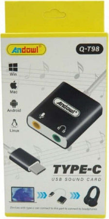 Scheda Audio Esterna Splitter Porta Type-c Laptop A Jack Cuffie Microfono Q-t98 Elettronica/Informatica/Componenti e pezzi di ricambio/Componenti esterni/Schede audio esterne Trade Shop italia - Napoli, Commerciovirtuoso.it