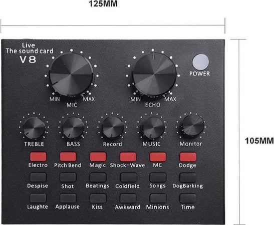 Scheda Audio V8 Cambia Voce Conversione Effetti Sonori Mixer Registrazione Usb Sport e Tempo Libero > Strumenti Musicali Trade Shop italia - Napoli, Commerciovirtuoso.it