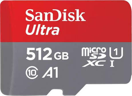 Scheda-di-memoria-Sandisk-SDSQUAC-512G-GN6MA-ULTRA-Rosso-e-Grigio