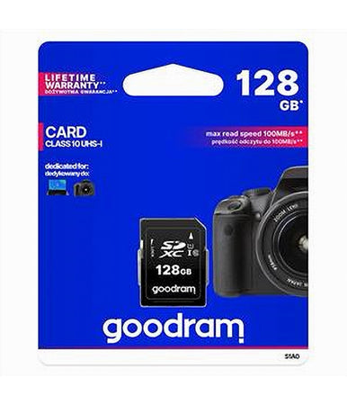 Scheda Di Memoria Sd Card 128 Gb Sdxc Per Videocamere Classe 10 Uhs-i S1a0-128gb