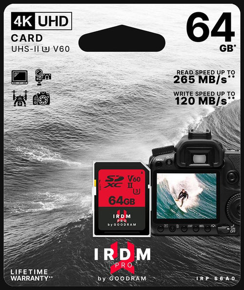 Scheda-SD-64GB-UHS-II-V60-Goodram---blister-retail