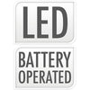 Casetta con LED per villaggio di Natale, in plastica, da 9 x 8 x 13 cm