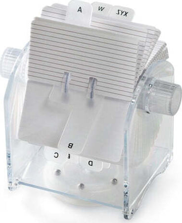 Schedario rotante ABS - trasparente - Lebez Cancelleria e prodotti per ufficio/Archivio ufficio e accessori per scrivania/Accessori da scrivania e archiviazione/Vaschette portacorrispondenza Eurocartuccia - Pavullo, Commerciovirtuoso.it