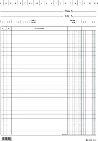 Schede - 2 colonne - 24x17 cm (verticale) - Edipro - bianco - conf. 100 pezzi Casa e cucina/Arredamento/Studio/Mobiletti e credenze/Armadi archivio/Armadi archivio schedari Eurocartuccia - Pavullo, Commerciovirtuoso.it