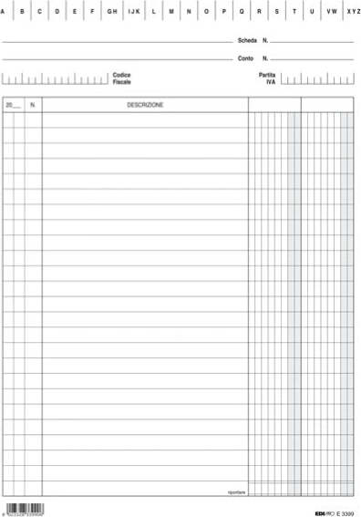 Schede - 2 colonne - 24x17 cm (verticale) - Edipro - bianco - conf. 100 pezzi Casa e cucina/Arredamento/Studio/Mobiletti e credenze/Armadi archivio/Armadi archivio schedari Eurocartuccia - Pavullo, Commerciovirtuoso.it