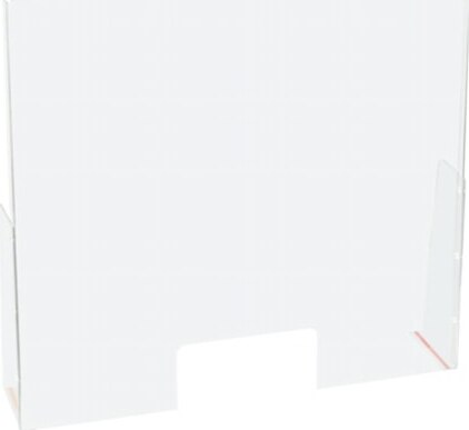 Schermo protettivo da banco - con feritoia - in PET - 60x80 cm - Lebez Casa e cucina/Arredamento/Studio/Accessori/Divisori Eurocartuccia - Pavullo, Commerciovirtuoso.it