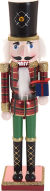 Schiaccianoci natalizio, color rosso e verde, decorazione in legno per interno da 38 cm Casa e cucina/Decorazioni per interni/Addobbi e decorazioni per ricorrenze/Decorazioni natalizie/Schiaccianoci MagiediNatale.it - Altamura, Commerciovirtuoso.it