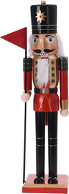 Schiaccianoci natalizio, color rosso e verde, decorazione in legno per interno da 50 cm Casa e cucina/Decorazioni per interni/Addobbi e decorazioni per ricorrenze/Decorazioni natalizie/Schiaccianoci MagiediNatale.it - Altamura, Commerciovirtuoso.it