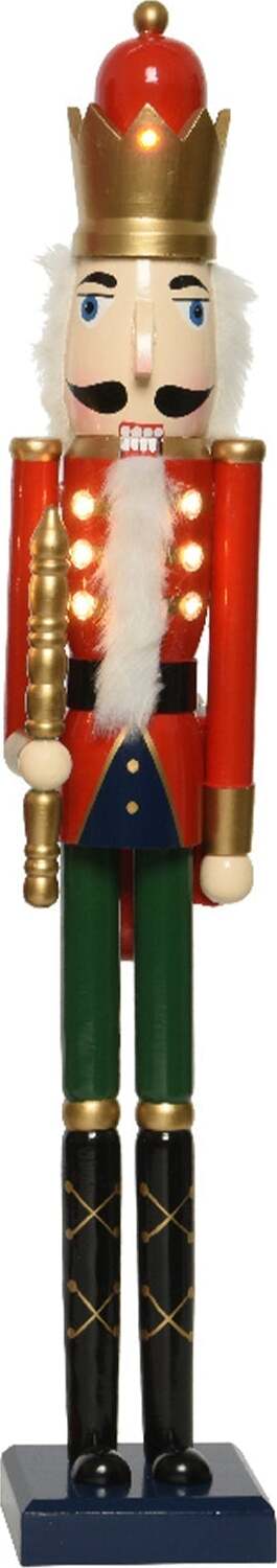 Schiaccianoci natalizio con LED luminosi in legno, soldatino decorativo natalizio Casa e cucina/Decorazioni per interni/Addobbi e decorazioni per ricorrenze/Decorazioni natalizie/Schiaccianoci MagiediNatale.it - Altamura, Commerciovirtuoso.it